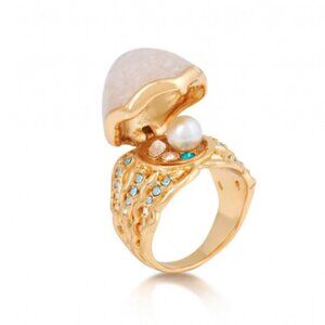 Disney Couture Little Mermaid Ariel Pearl Hinged Ring